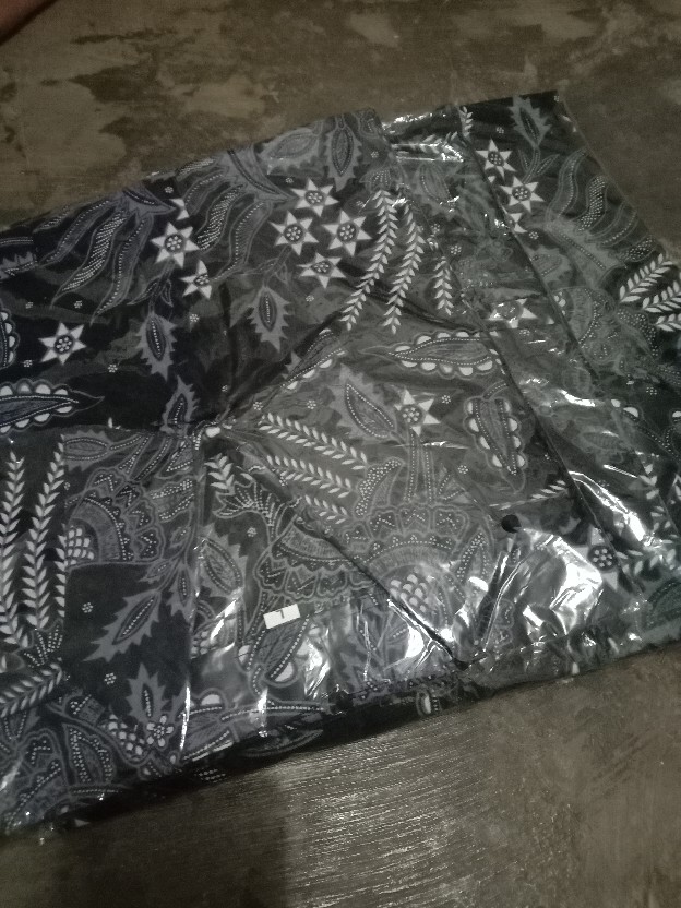Batik Couple Keluarga Sania Ruffle Ori Ndoro Jowi Dnt Dimensi Abu