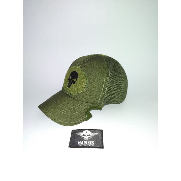 Topi Coak Tactical Logo Tengkorak