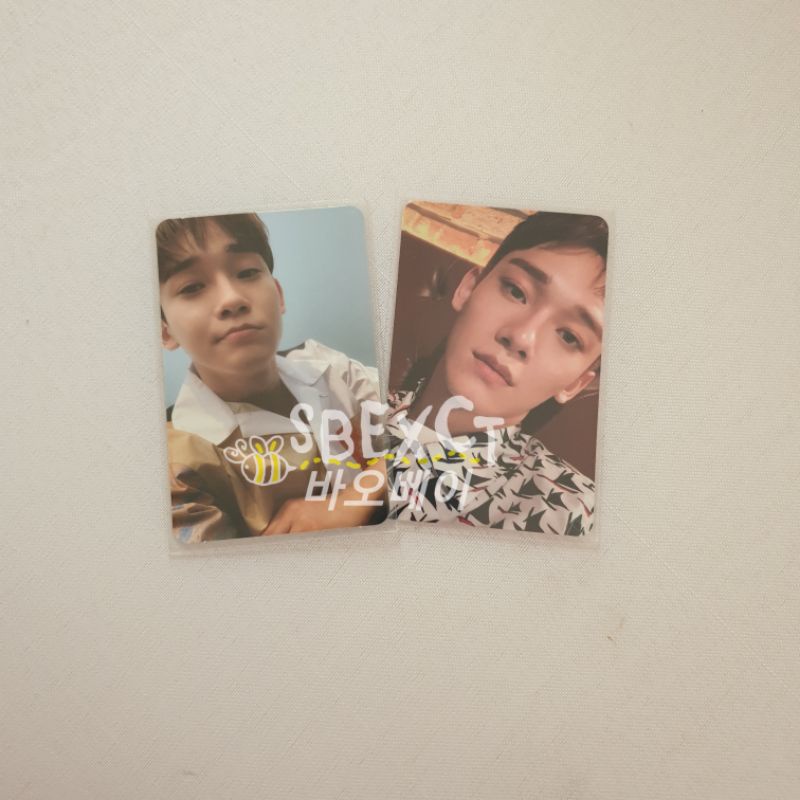 exo official photocard (pc) dan bookmark Chen/Jongdae Blooming days; April and a flower; dear my dea