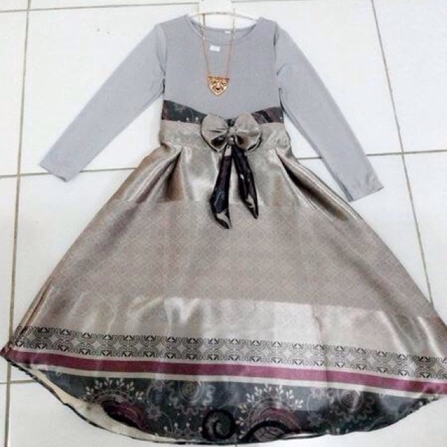 Ready gamis anak zodha + kalung + krudung