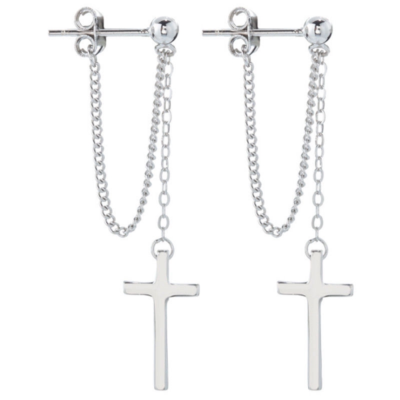 Cross Chain Earrings Punk Hip Hop Personality Trendy Temperament