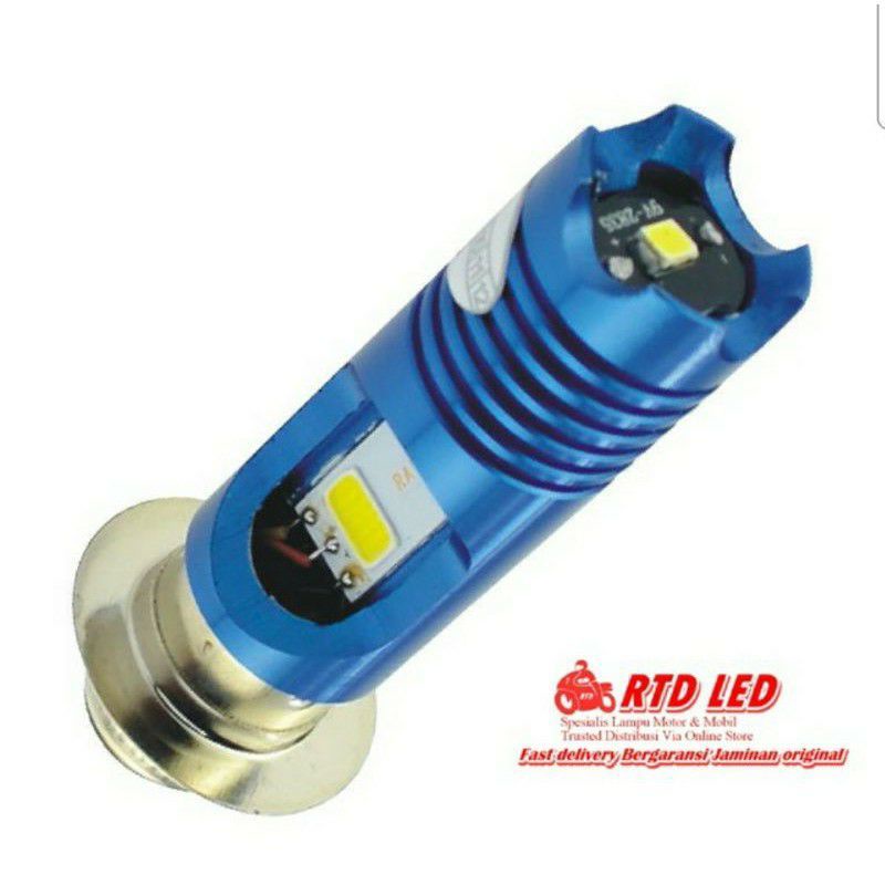 Lampu Depan LED H6 M11G Matic &amp; Bebek RTD Rayton Plus Senja Blue