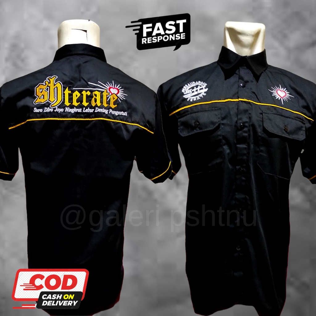 kemeja psht bordir - kemeja psht - kemeja sh terate - kemeja sh terate psht - kemeja psht terbaru
