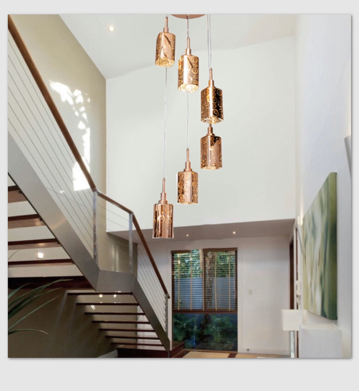 Lampu hias gantung void tangga 6820/6