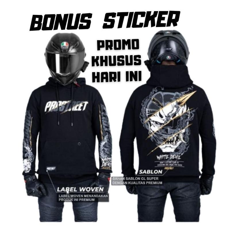 HOODIE PROSTREET L XL XXL SWEATER PROSTREET JAKET PROSTREET HOODIE PROSTREET JUMBO PROSTREET WHITE D