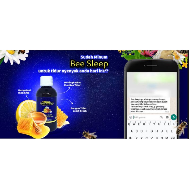 Bee Sleep, Madu Tidur Nyenyak, Madu Sulit Tidur, Madu Insomnia
