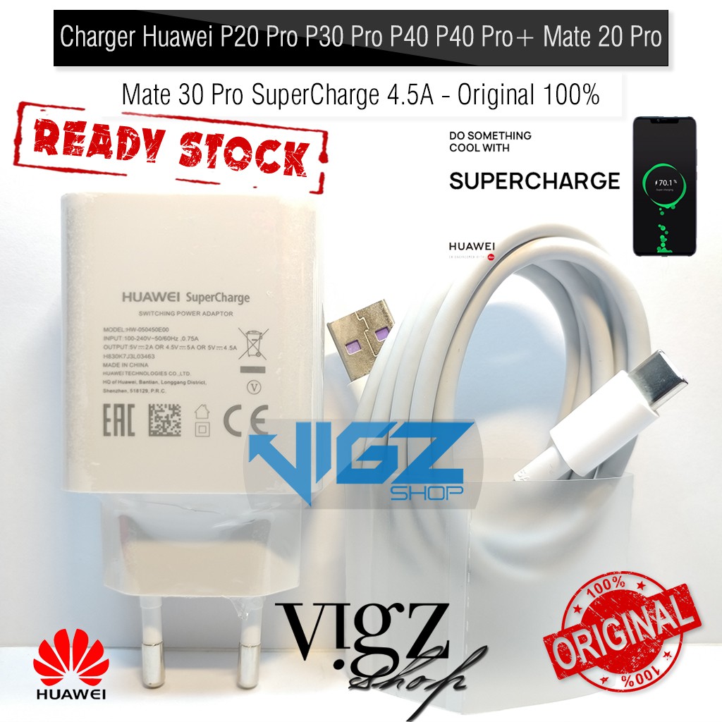 Charger Huawei Nova 5T P20 Pro P20 Mate 10 Pro Mate 20 22.5W Original