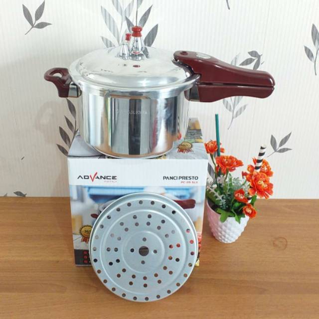 Presto 8 liter ADVANCE PC-08 Panci Presto 2 in 1 Alumunium Preasure