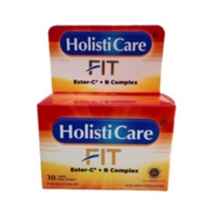 HOLISTICARE FIT Ester C + B Complex Botol Isi 30 Tablet - Suplemen Multivitamin Kesehatan TERBARU Vitamin C dan Vitamin B Kompleks Holisti Care