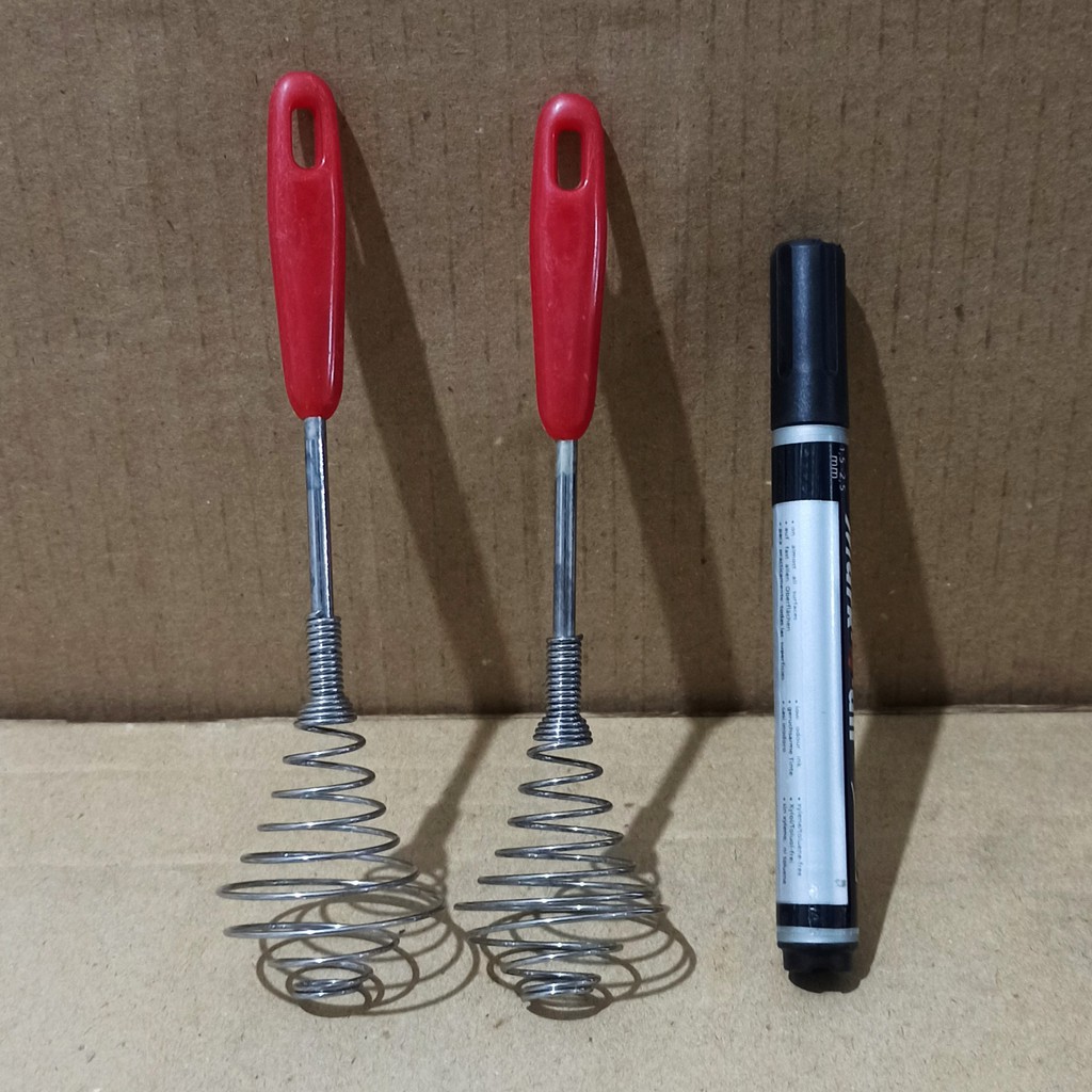 Mixer Manual Pengocok Pengaduk Tangan Bahan Kue Telur Masakan Mini Kecil Spiral