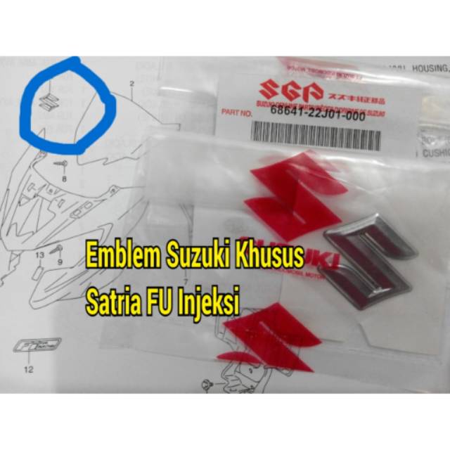 Emblem Suzuki Satria FU Injeksi