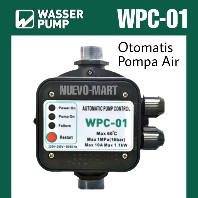 WASSER Switch Otomatis Pompa Air WPC-01 / WASSER Automatic Pressure Control WPC 01/ WASSER Sparepart
