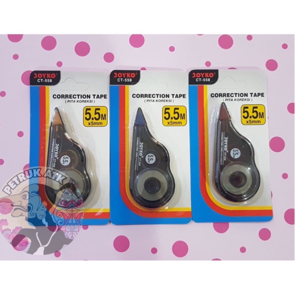 

[PCS] CORRECTION TAPE / TIPE X KERTAS CT 558 JOYKO*