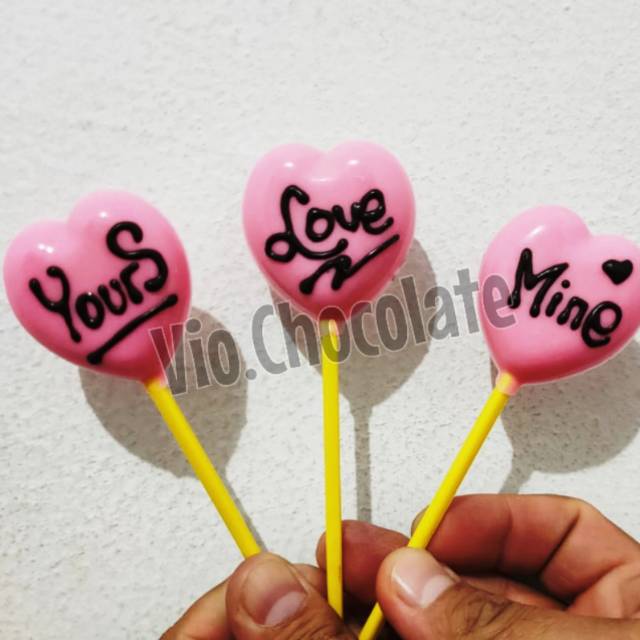 

Lolipop Love 01/ lolipop hati/ coklat lolipop/ lolipop coklat | Vio.Chocolate