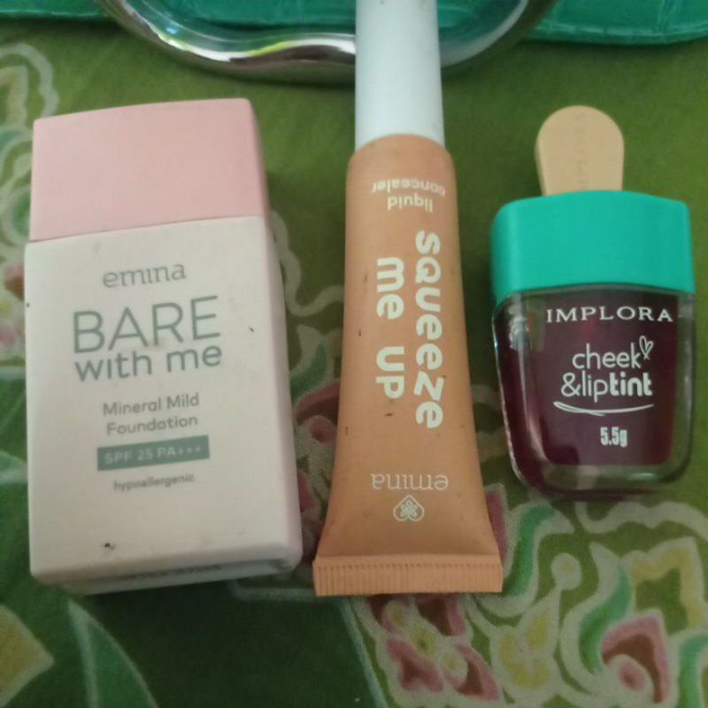 fondation emina,conciler emina,liptint implora