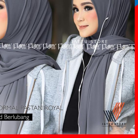 ♞ Hijab PASTAN PASHMINA INSTAN ROYAL New Normal Variasi Lubang Telinga Jilbab Jibab Jilbap Hijap Ker