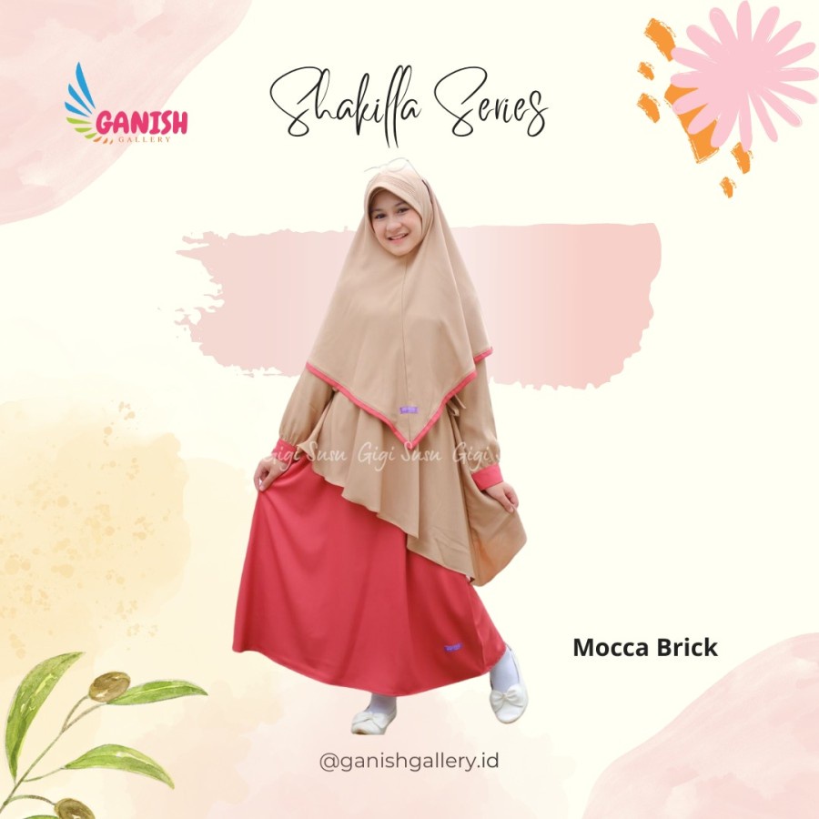 Gamis Anak Remaja Baju Muslim Anak Perempuan Set Hijab Syari