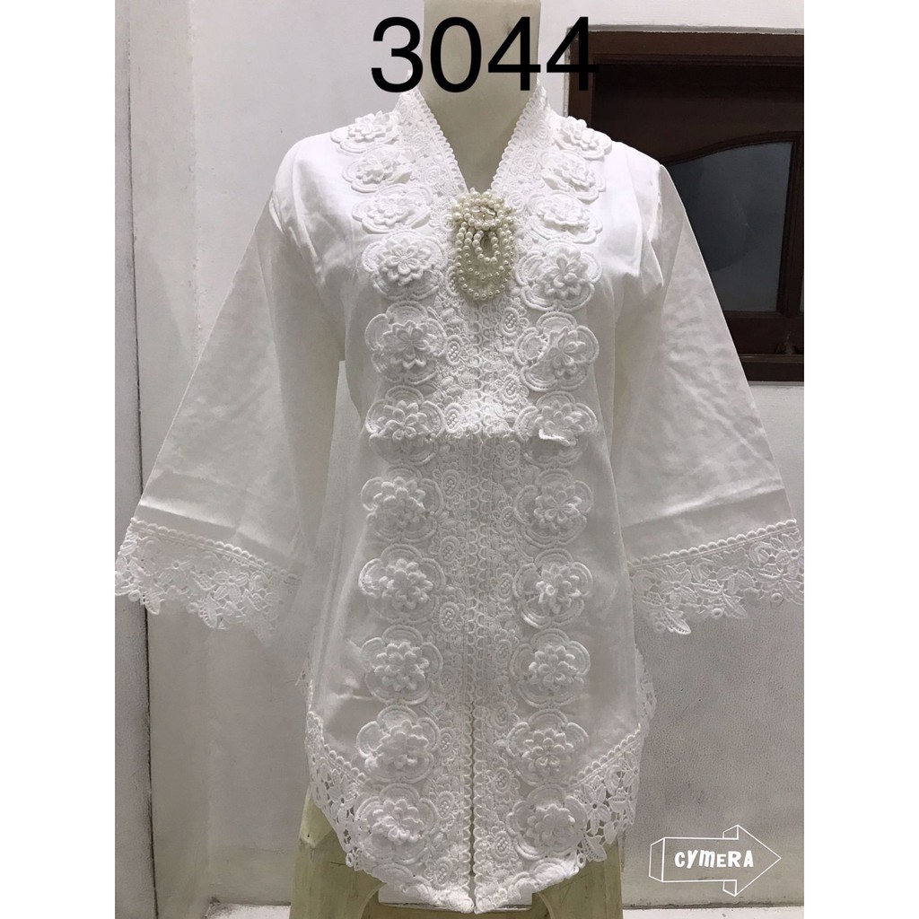 1030 Kebaya alexuez bros putih tulang brukat premium