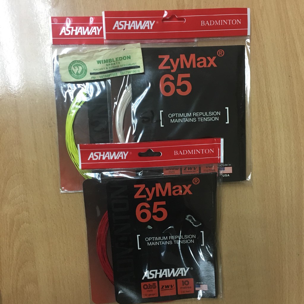 Senar Badminton Ashaway ZyMax 65 / Senar Ashaway ZyMax 65