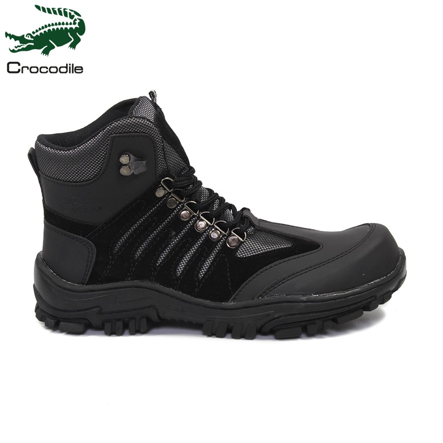 sepatu pria boots crocodile hauler safety hitam sepatu haiking tracking outdoor murah