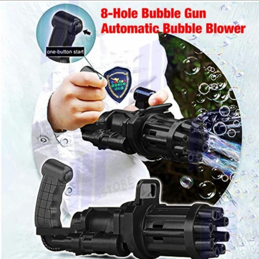 Pistol Bubble Mesin Gelembung Sabun Gatling Gun Mainan anak