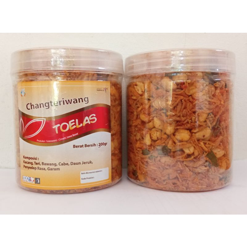 

Changteriwang Camilan Renyah Khas Bandung,netto 300 Gram (1kg 2 toples)
