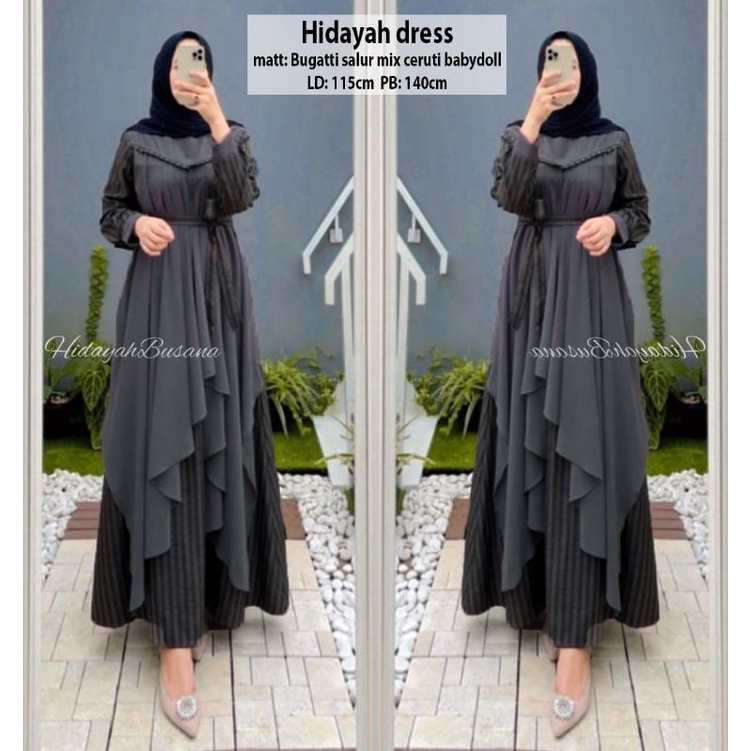 gamis maxy hidayah dress shakila