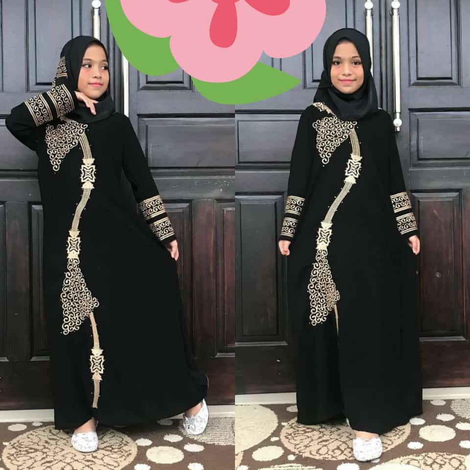 murah abaya anak 1229-fashion anak-gamis kapel-anak-muslim kids-fashion kids-pakaian gamis-pakaian c