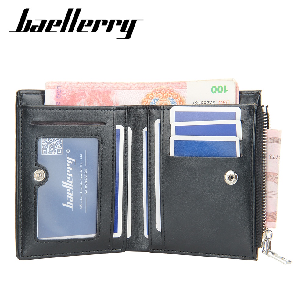 BAELLERRY DR070 Dompet Pria Bahan Kulit PU Leather Premium WATCHKITE WKOS