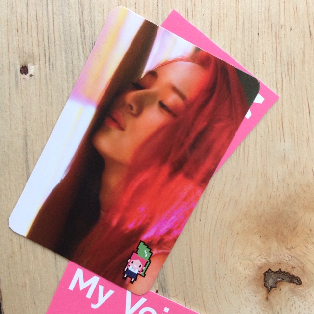 Fx pink tape krystal photocard pc