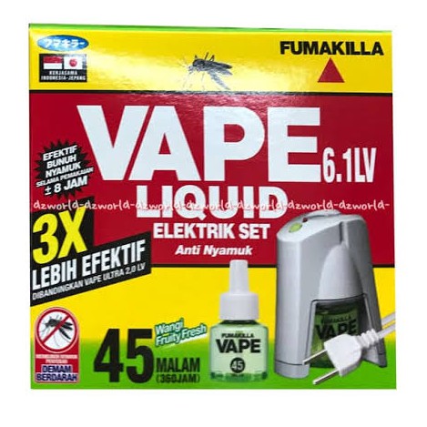 OBAT NYAMUK VAPE LIQUID ELEKTRIK 45 MALAM FUMAKILLA