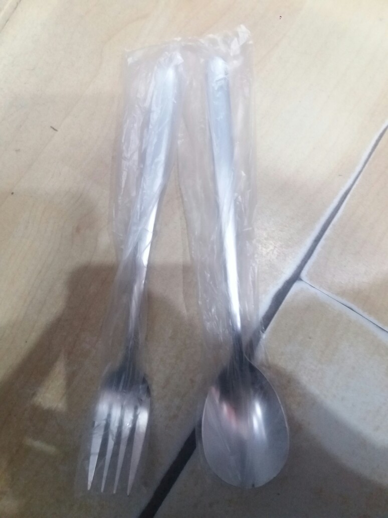 Alat Makan Sendok Garpu Korea Stainless