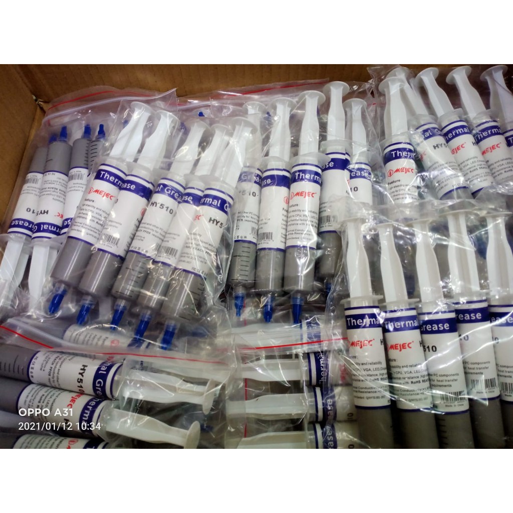 THERMAL PASTA SUNTIK BESAR SILVER PENDINGIN PROCESSOR / THERMAL GREASE