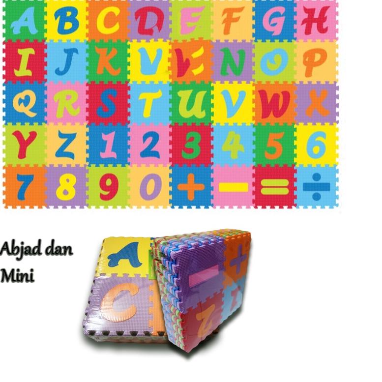 Mainan Edukatif Matras Puzzle Eccomat Mini ABC Mini Alphabet Angka