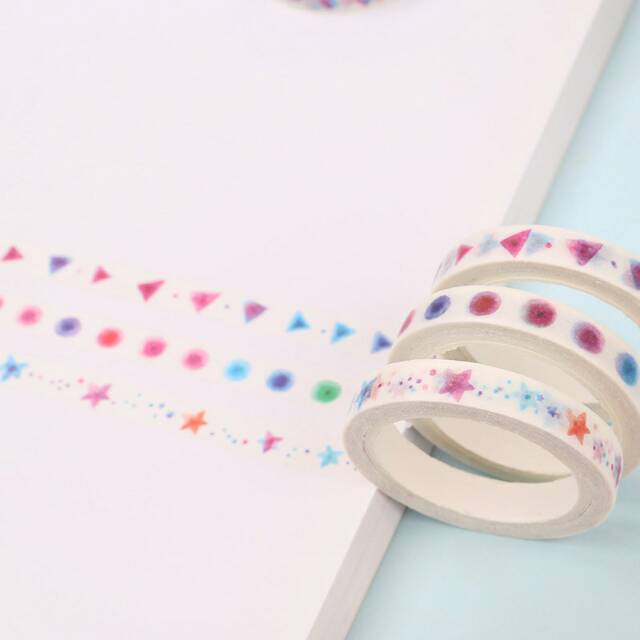 

Masking Tape Colorful Shapes 7mm