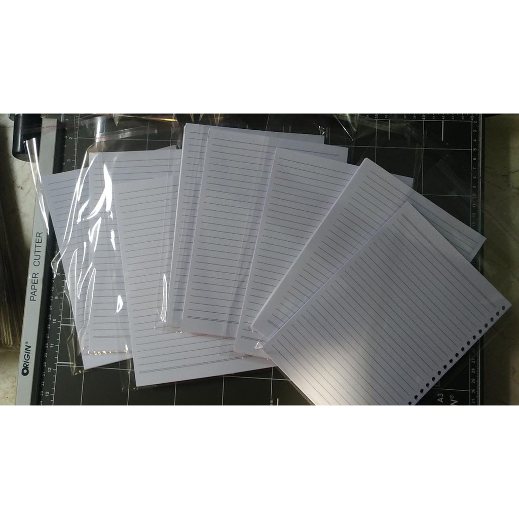 

Blanko isi block note / notebook / buku catatan Ukuran A5 isi 40 lbr