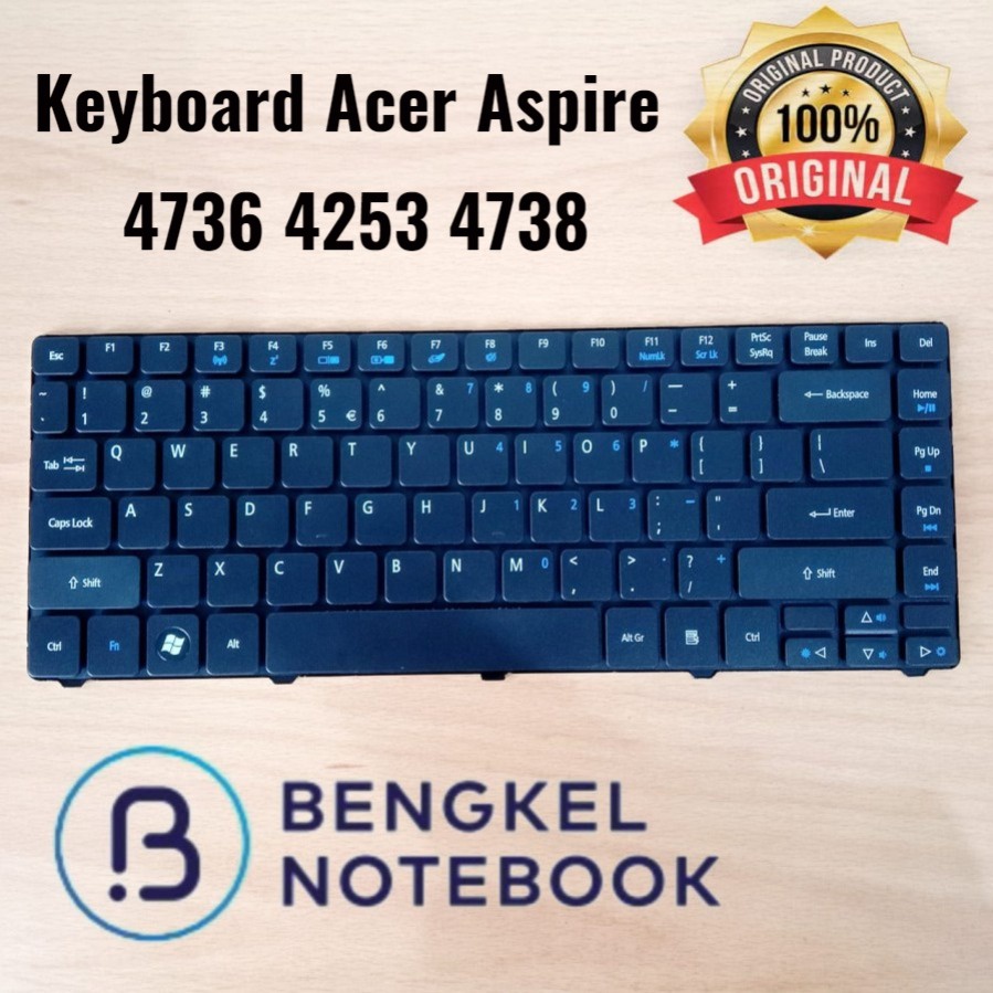 Keyboard Laptop Acer Aspire 4736 4250 4253 4738 4740 4352 4741 4743 4752 4750 4739 4749 4349 3410 Hitam