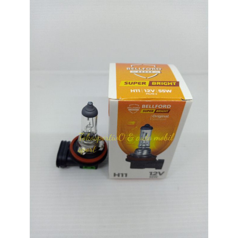 Lampu bohlamp h11 12v 55w original Made in Jerman h11 standart bohlamp kabut foglamp H11 halogen