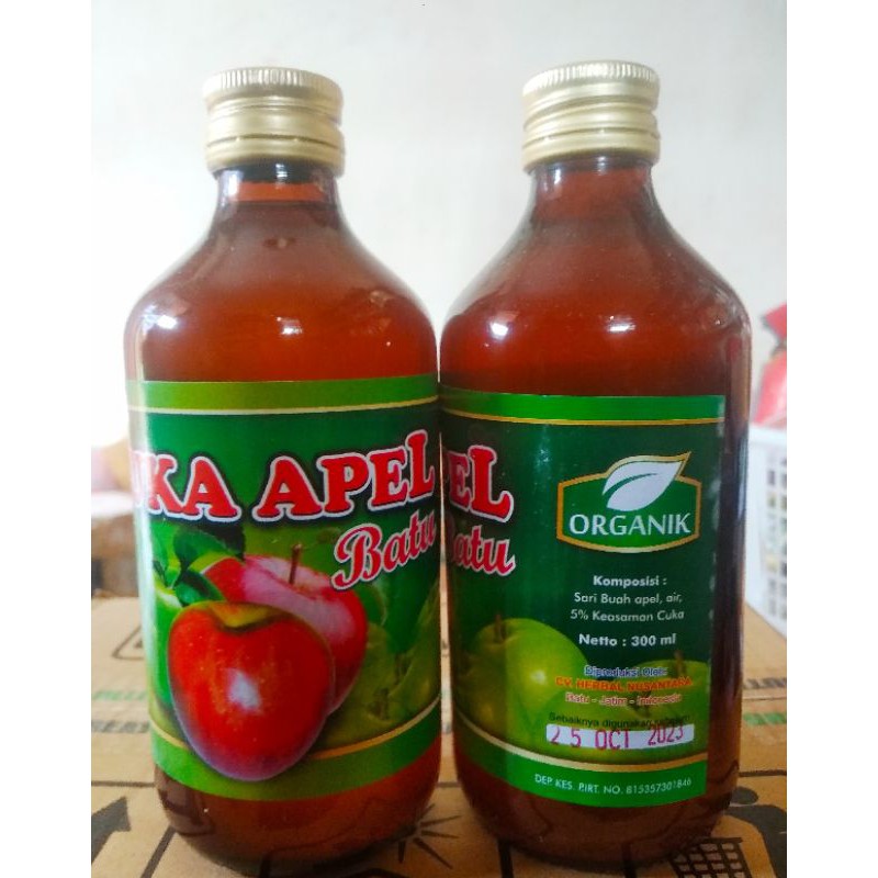 Cuka Apel batu MALANG ORGANIK 300 ml