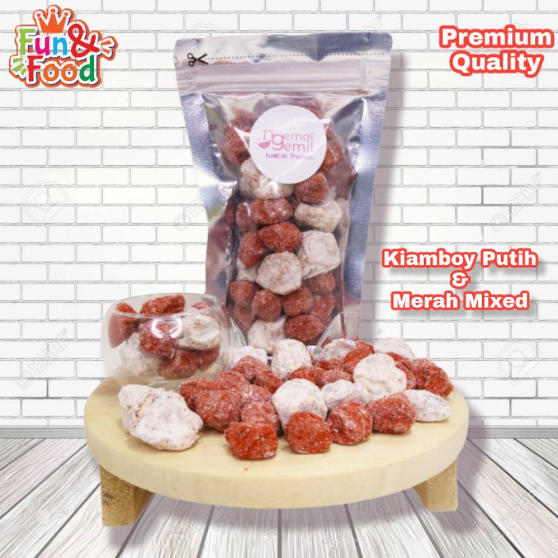

Kiamboi Merah Kiamboy Putih Manisan Plum Merah Putih Mixed Kualitas Premium