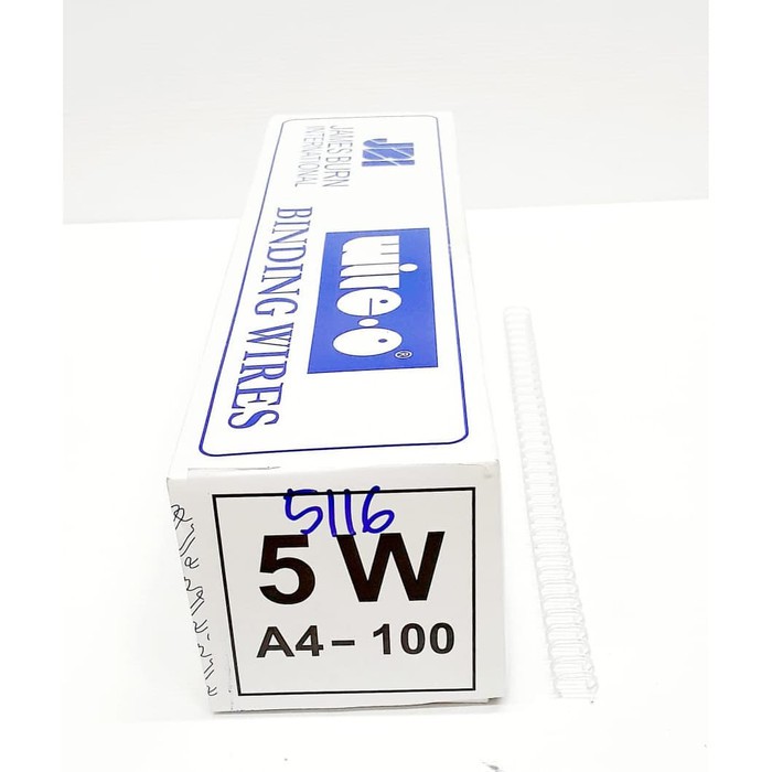 

KAWAT JILID SPIRAL BINDING WIRE-O 5/16" - 6.4mm A4 No.5 ISI 100pcs