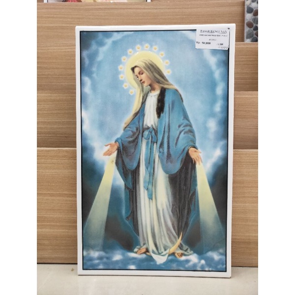 Panel keramik hiasan dinding Bunda Maria 25x40