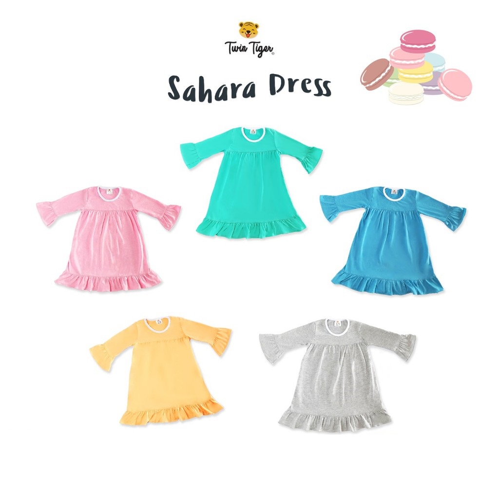 Twin Tiger Baby Sahara Dress Gamis Anak Perempuan 6-36 Bulan