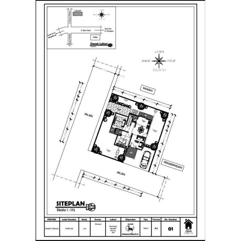 Jual Gambar SITEPLAN Perijinan | Shopee Indonesia