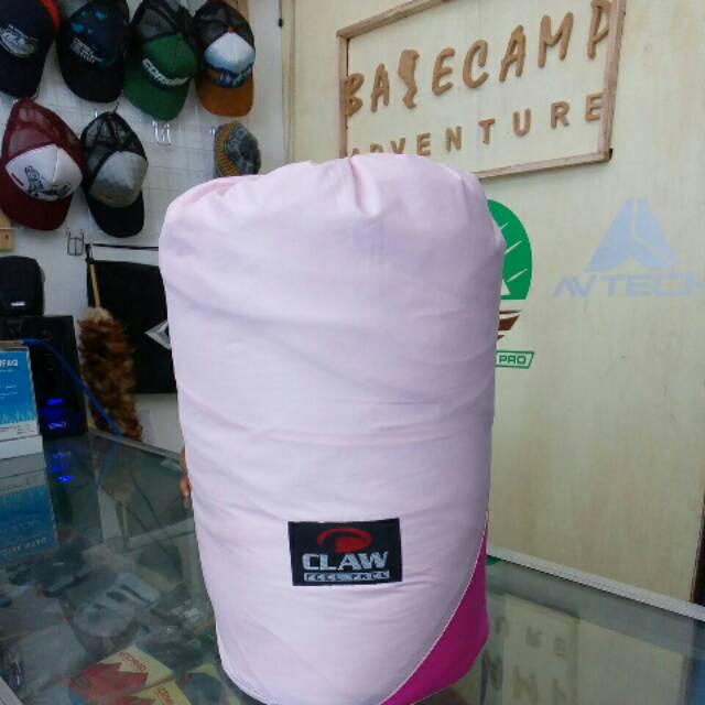 Sleeping Bag Claw Mummy Series warna Pink