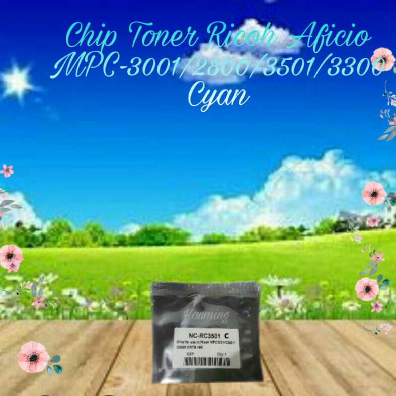 Chip Toner Ricoh MP C3001 C2800 C3501 C3300 C-3300 3001 3501 MPC3001 MPC2800 MPC3501 Cyan