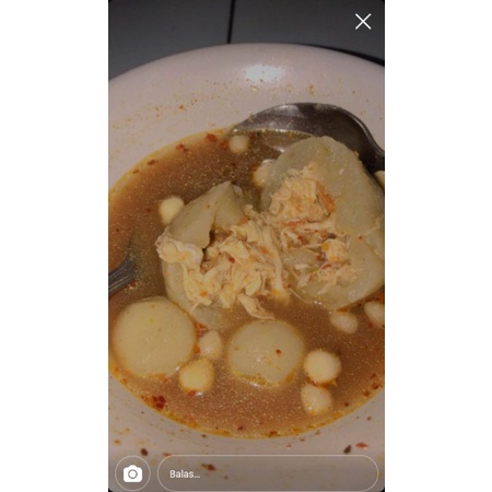

Baso Aci isian Ayam suir mercon