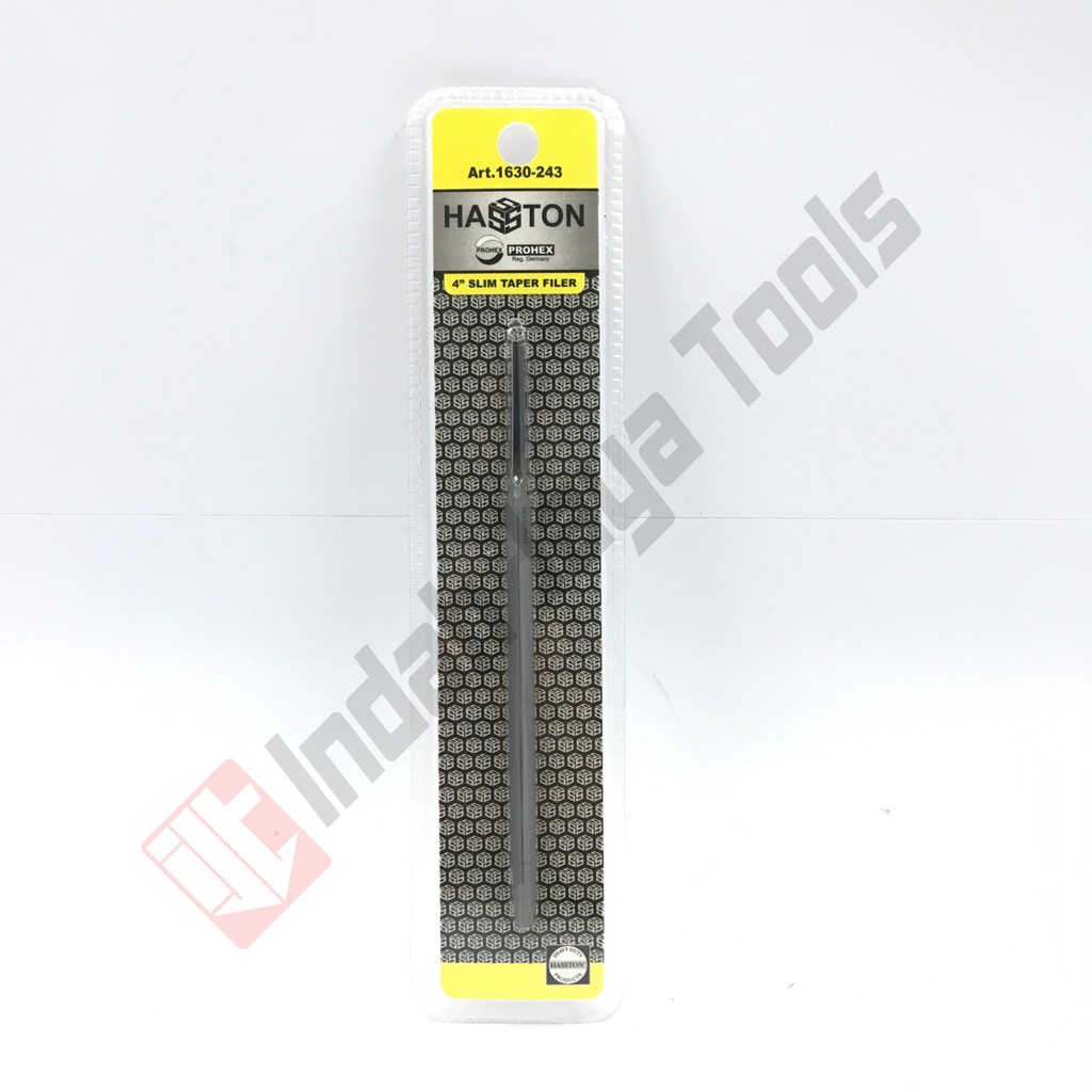 HASSTON PROHEX 1630-243 Kikir Gergaji Kayu Segitiga 4 Inch Slim Taper