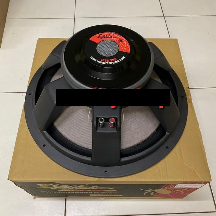 SPEAKER 18 INCH BLACKSPIDER 1800 WATT VOICE COIL 4