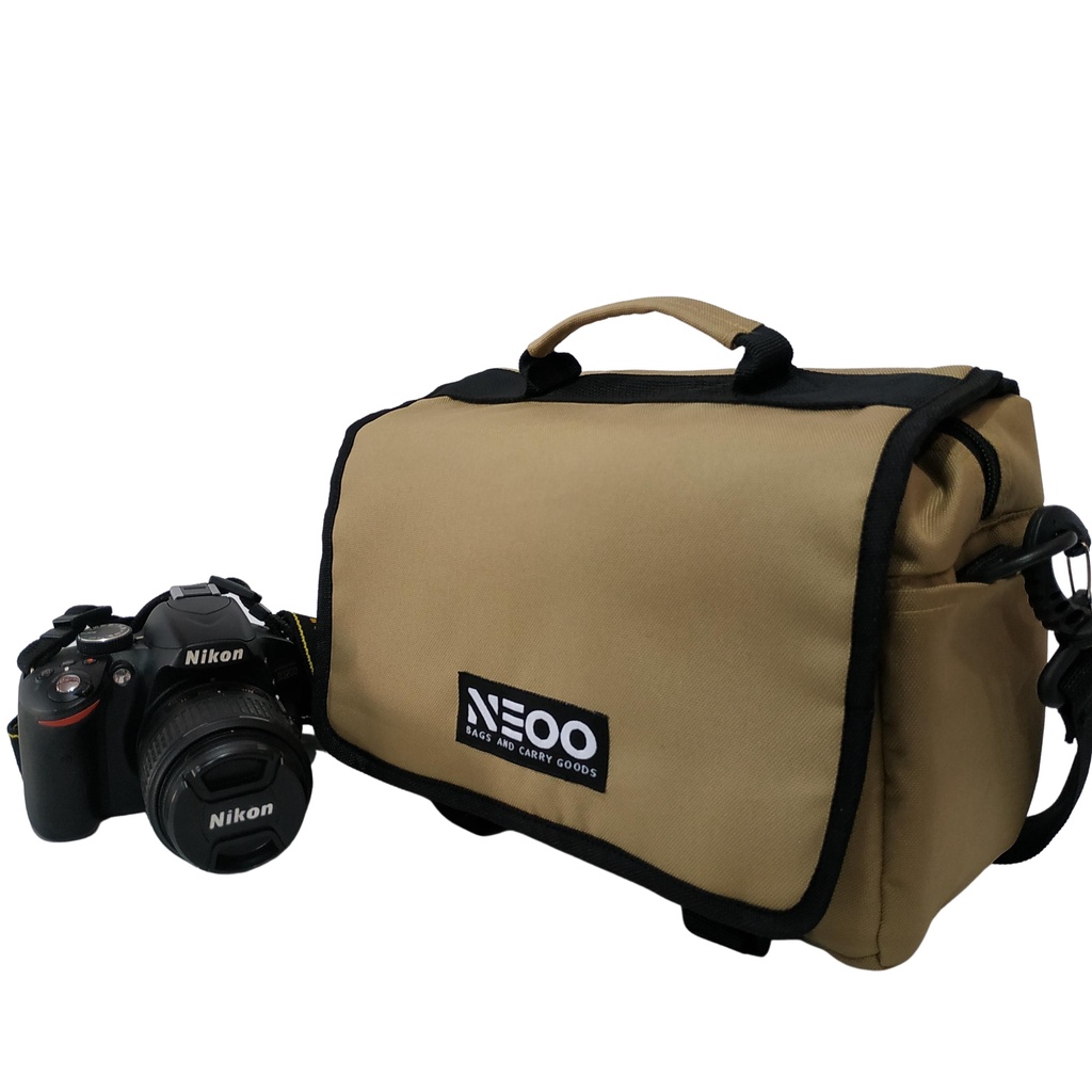 Tas Kamera DSLR Mirrorless Camera Sling Bag Neoo Snapshot Khaki